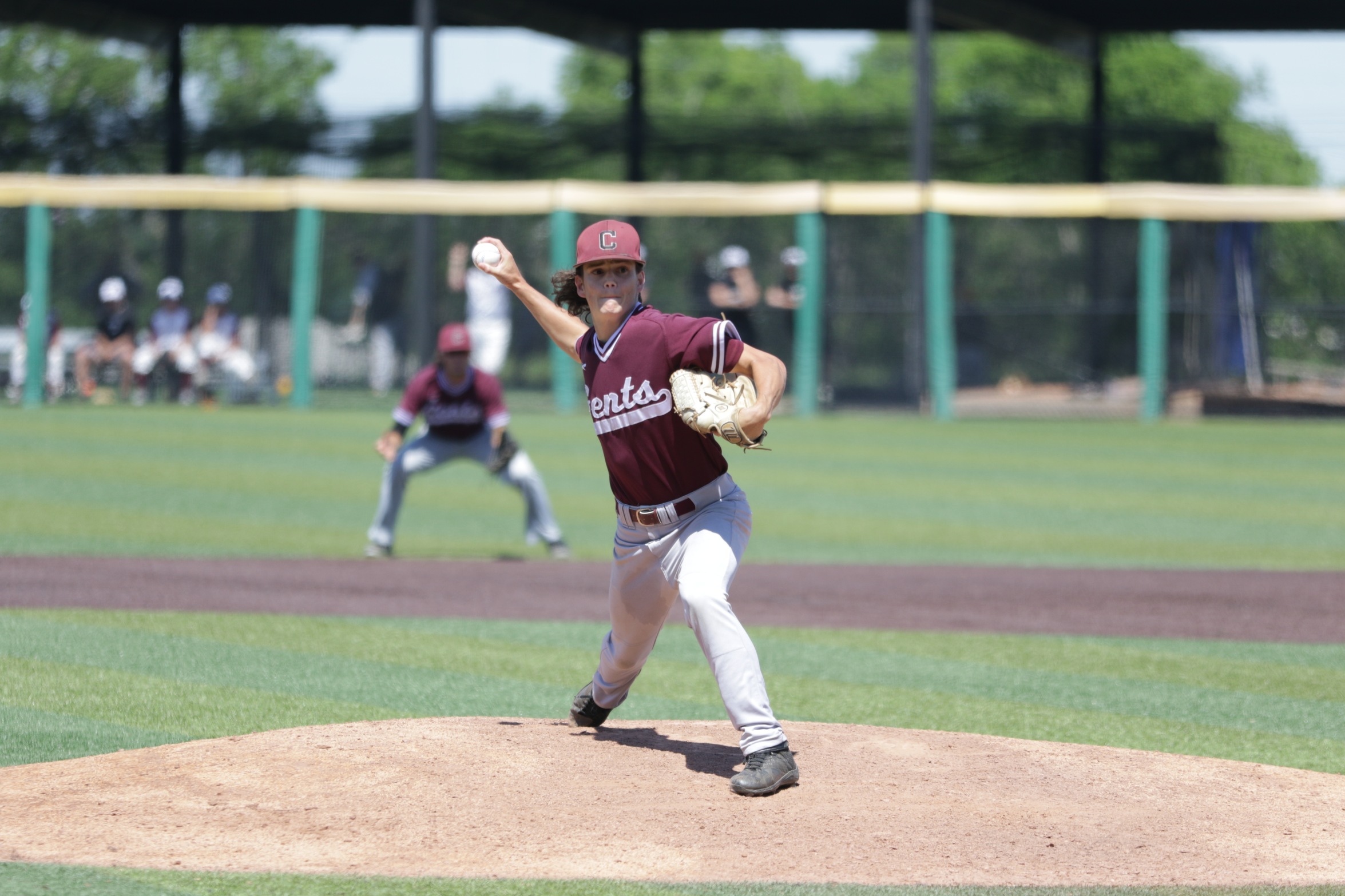 Junior RHP Parker Primeaux picked up the win on Friday night in the Gents' 3-2 victory.
