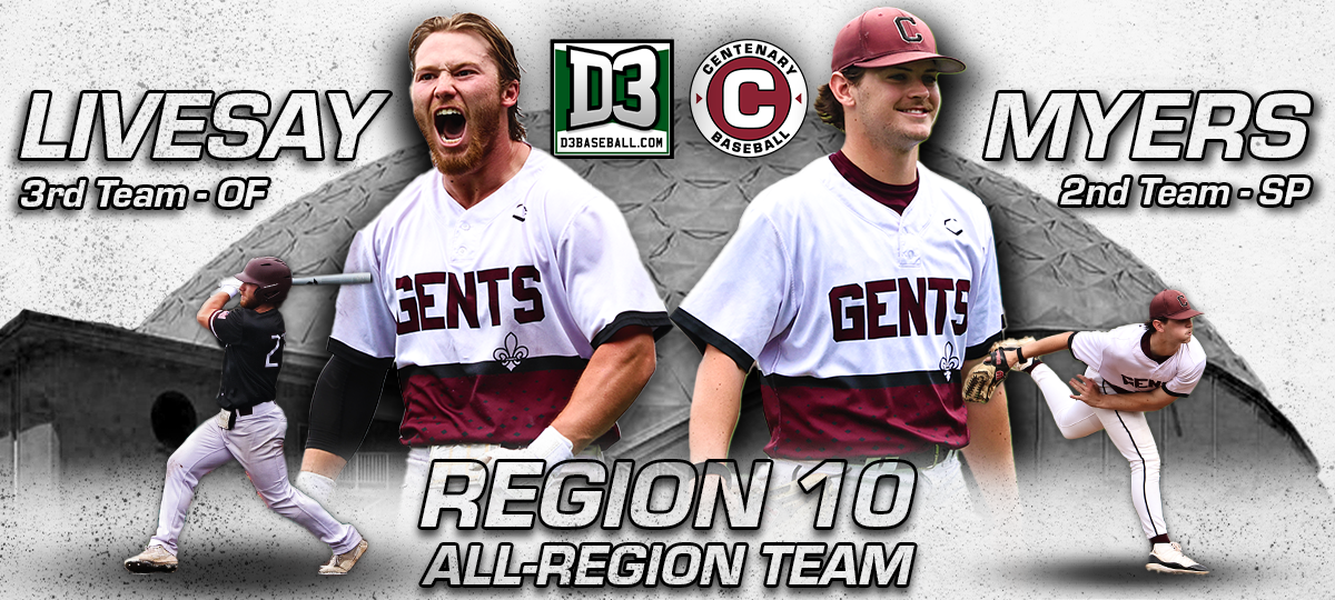 Carson Livesay and Cody Myers each earned a spot on the 2024 D3baseball.com All-Region Team.