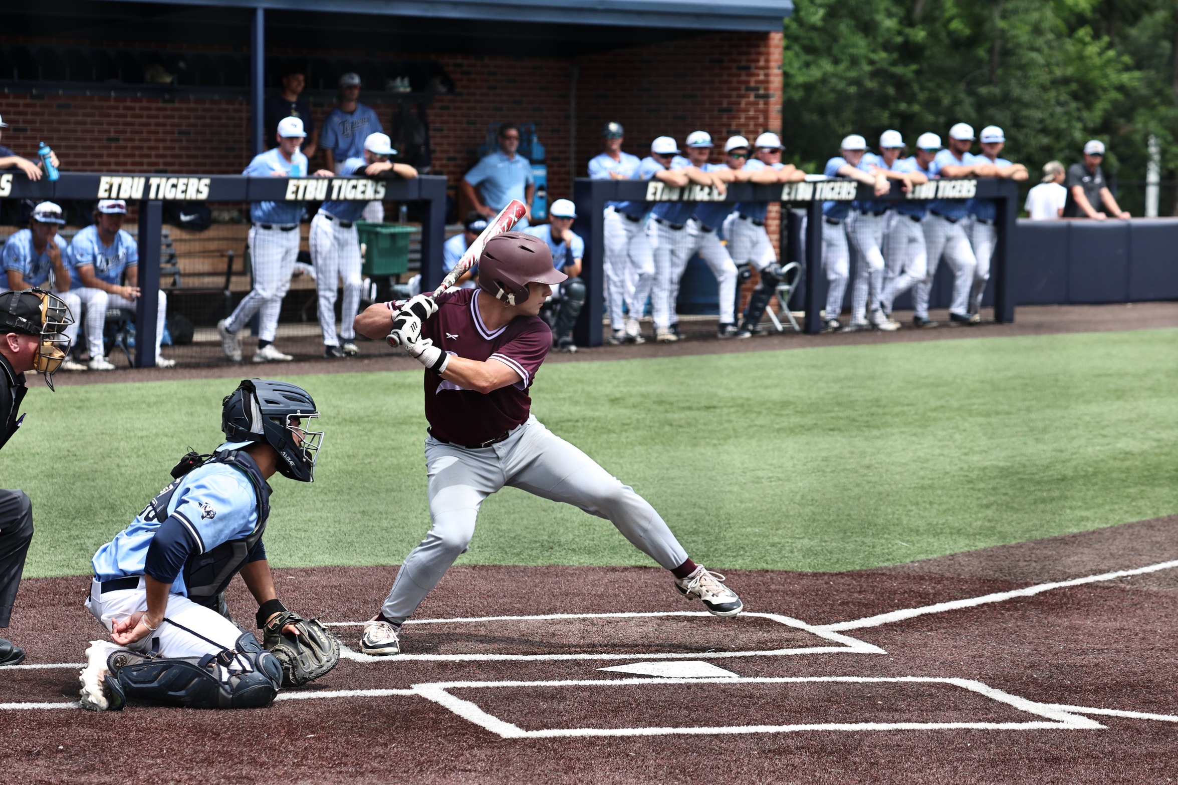 Senior C Jake Gonce had an RBI, two walks, and scored a run on Friday against ETBU.