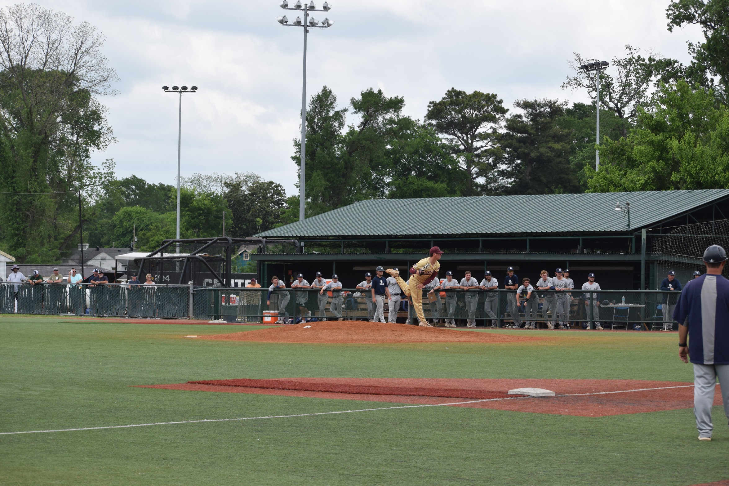 Sophomore P Roman Ardoin (Lumberton, Texas) and the Diamond Gents went 2-2 to open the season this weekend.

PHOTO: Karen McLaughlin