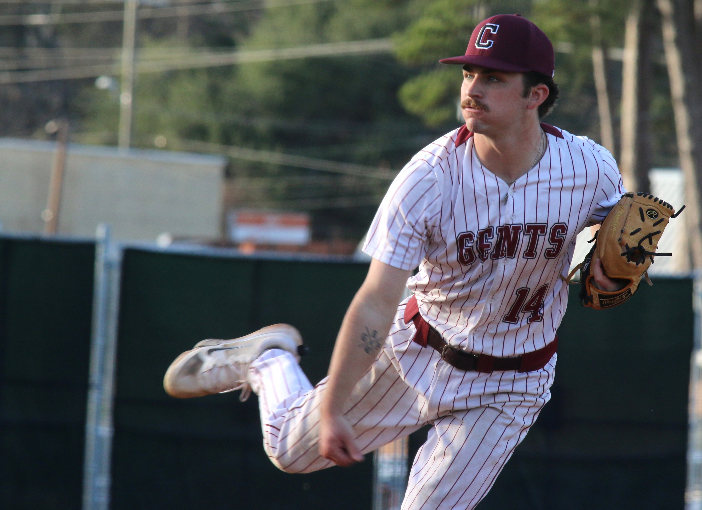 Sophomore Treyson Martin and the Diamond Gents split a DH against George Fox on Friday.

PHOTO: Roger Coley