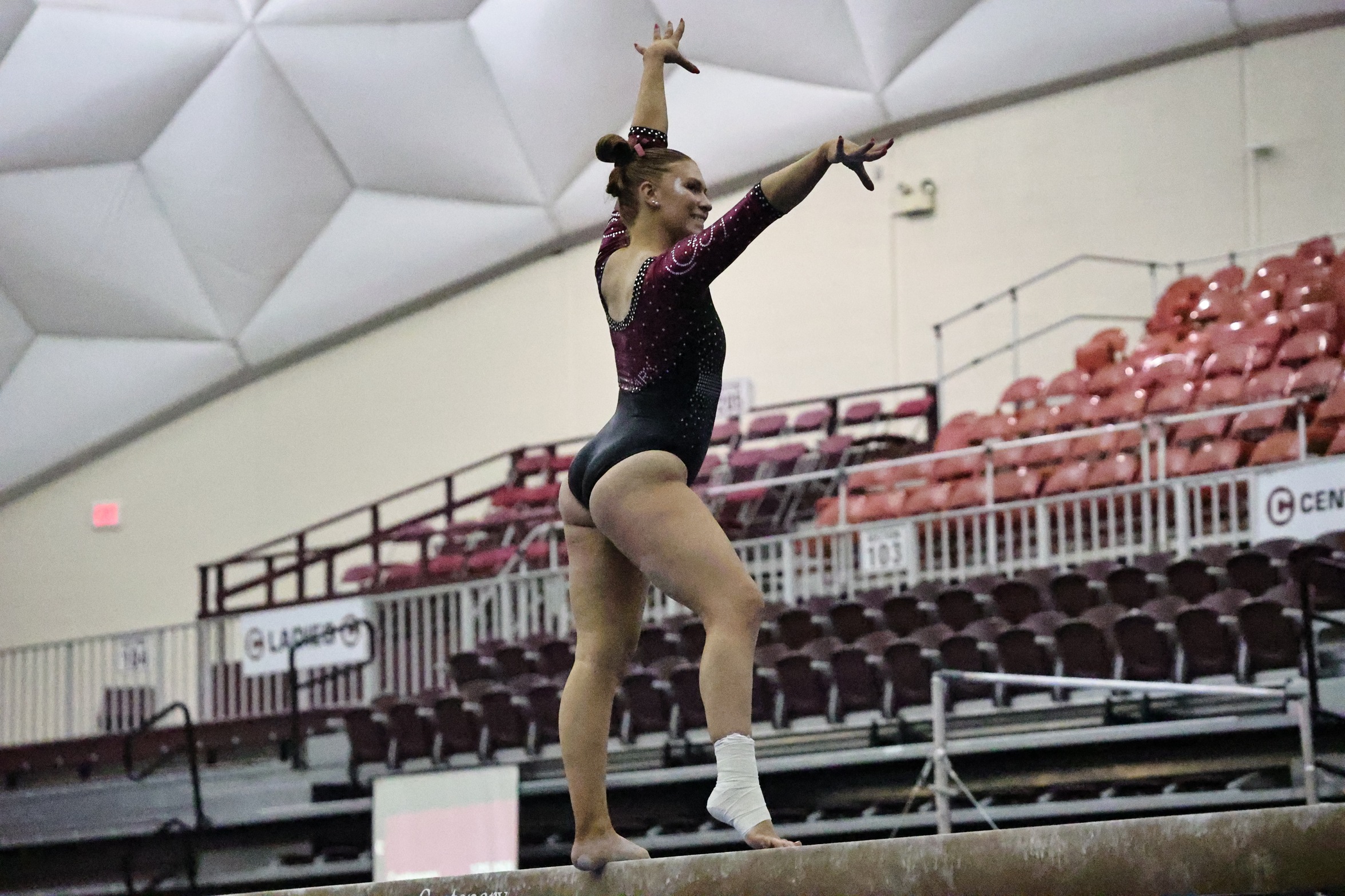Senior Rylie Molina and the Ladies finished second in their meet at Greenville University on Saturday.
