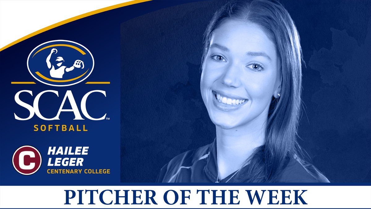 Hailee Leger Named SCAC Softball Pitcher of the Week