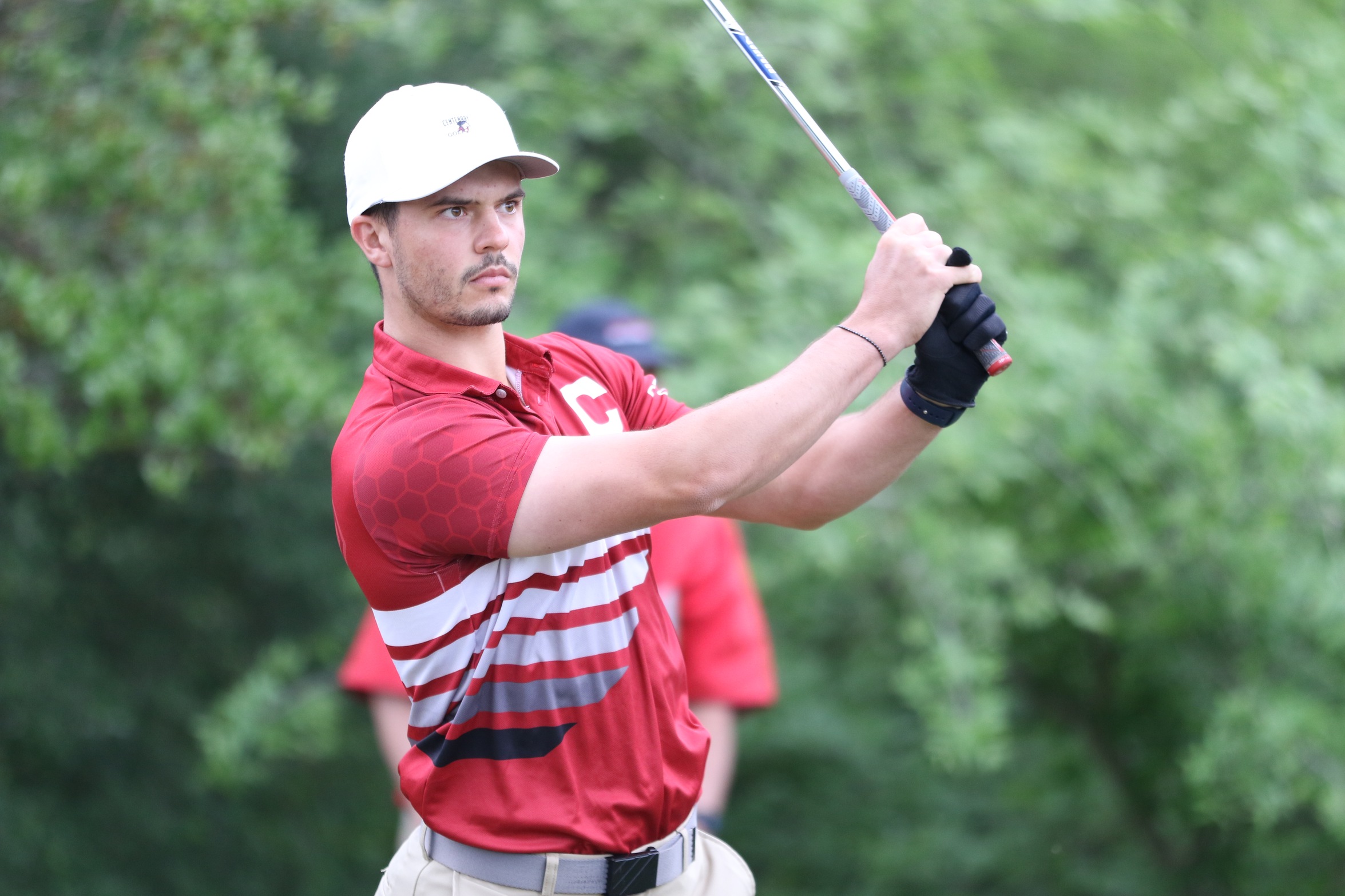 Junior Richard Polan is just five shots off the lead heading into Tuesday's final round of the SCAC Championships.