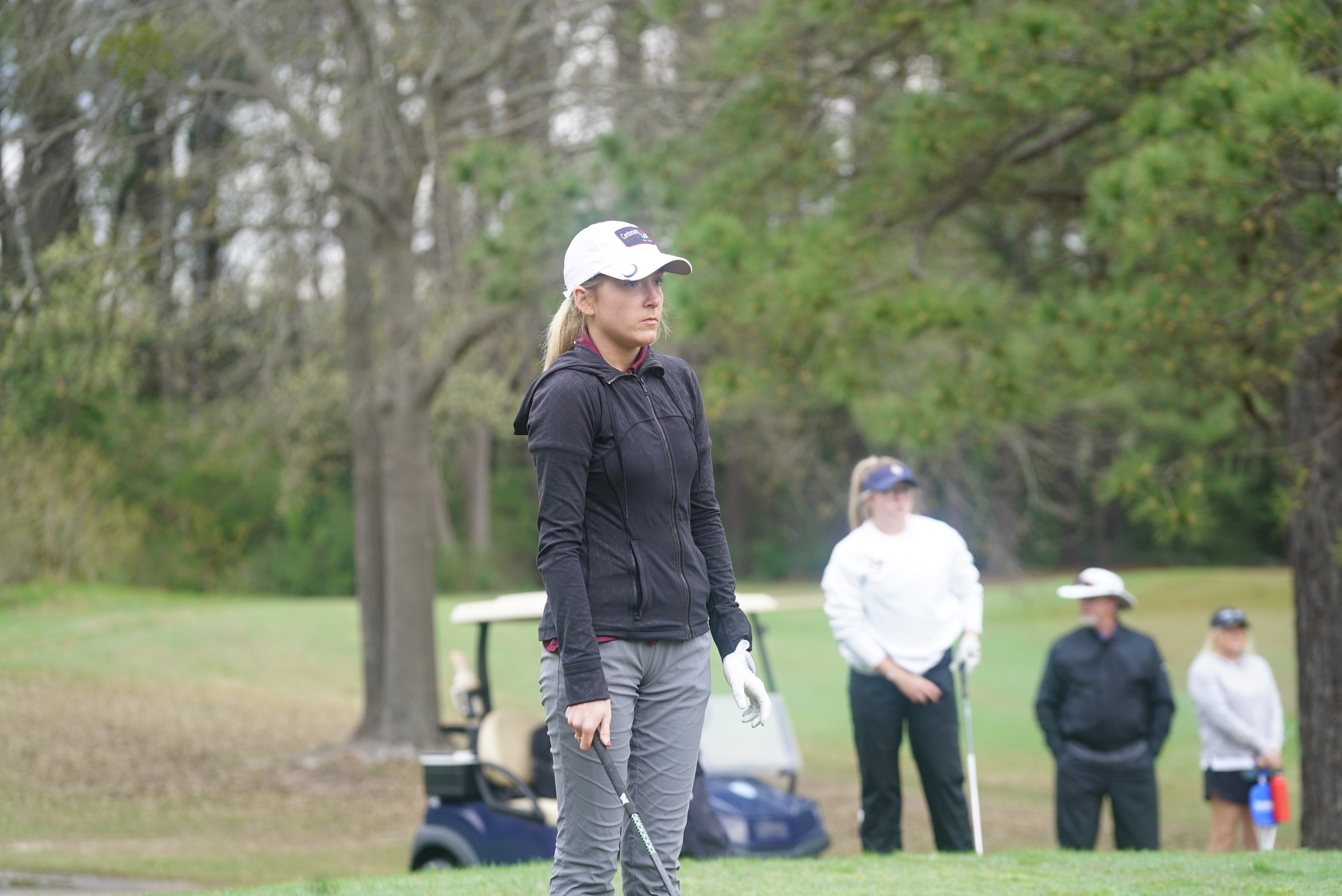 Freshman Hailey Adams had the Ladies' lowest round on Monday.