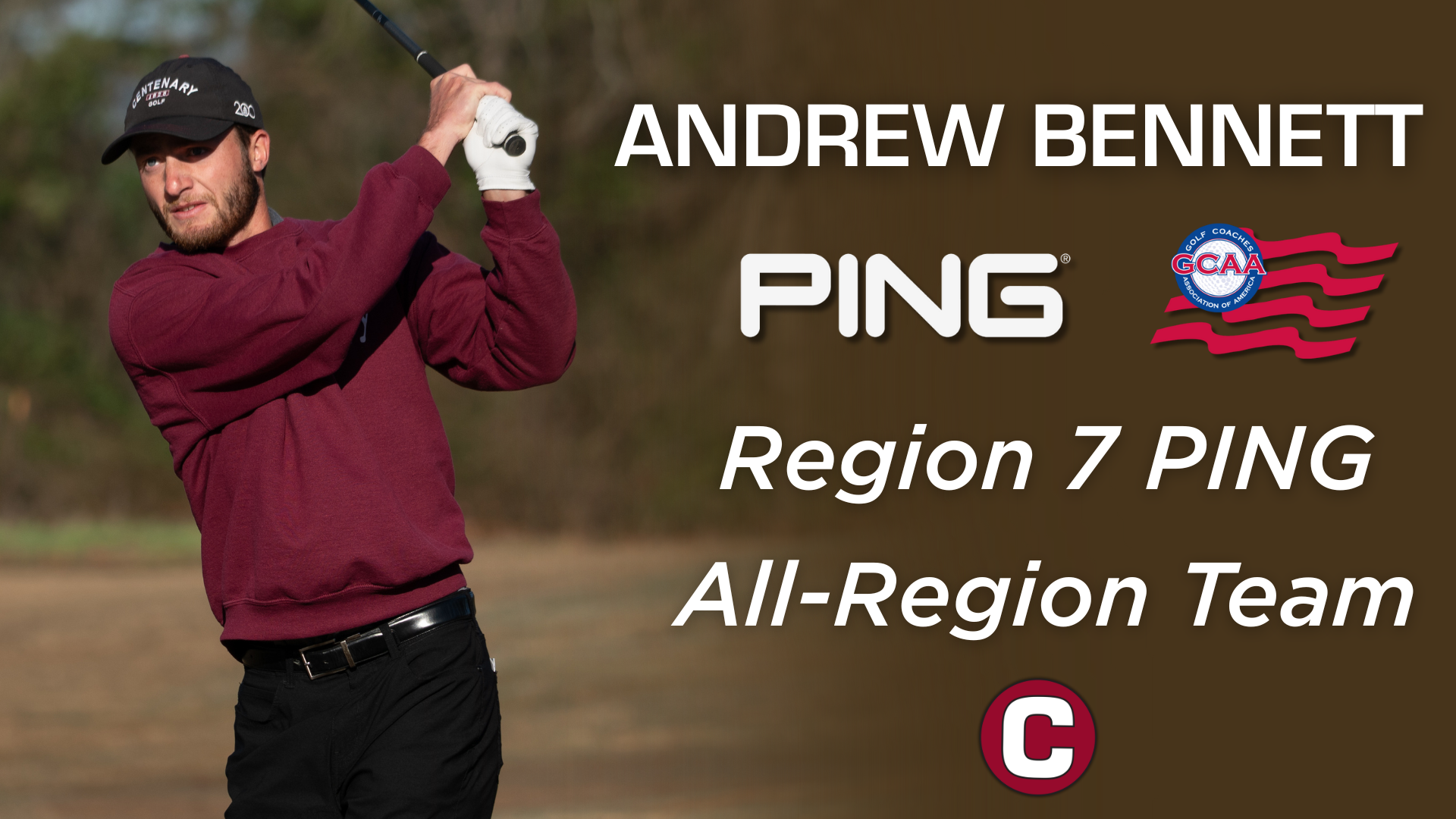 Andrew Bennett Named To PING All-Region Team