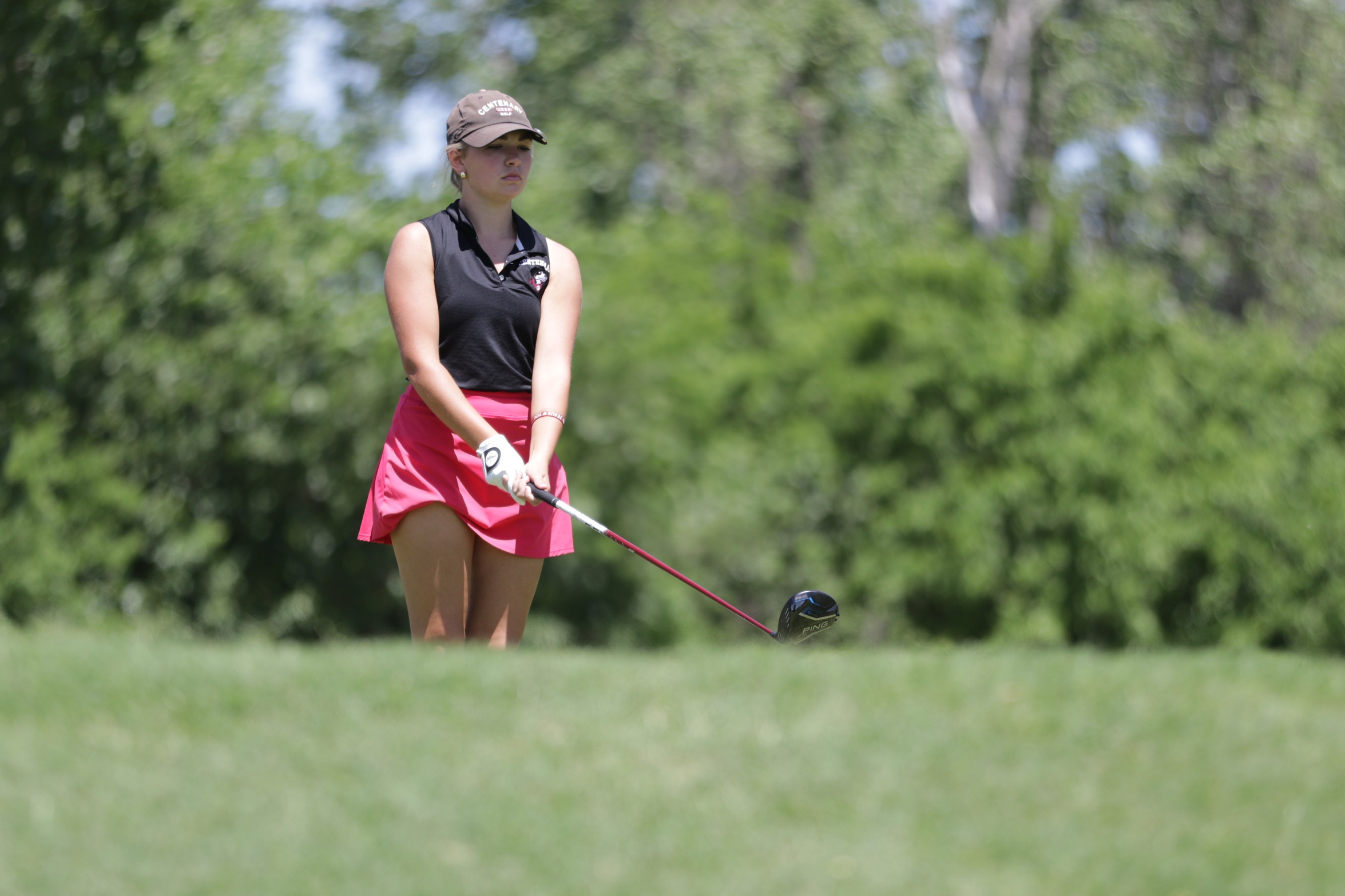 Sophomore Haylee Crowder earned a top-10 finish and All-SCAC honors.

PHOTO: SCAC