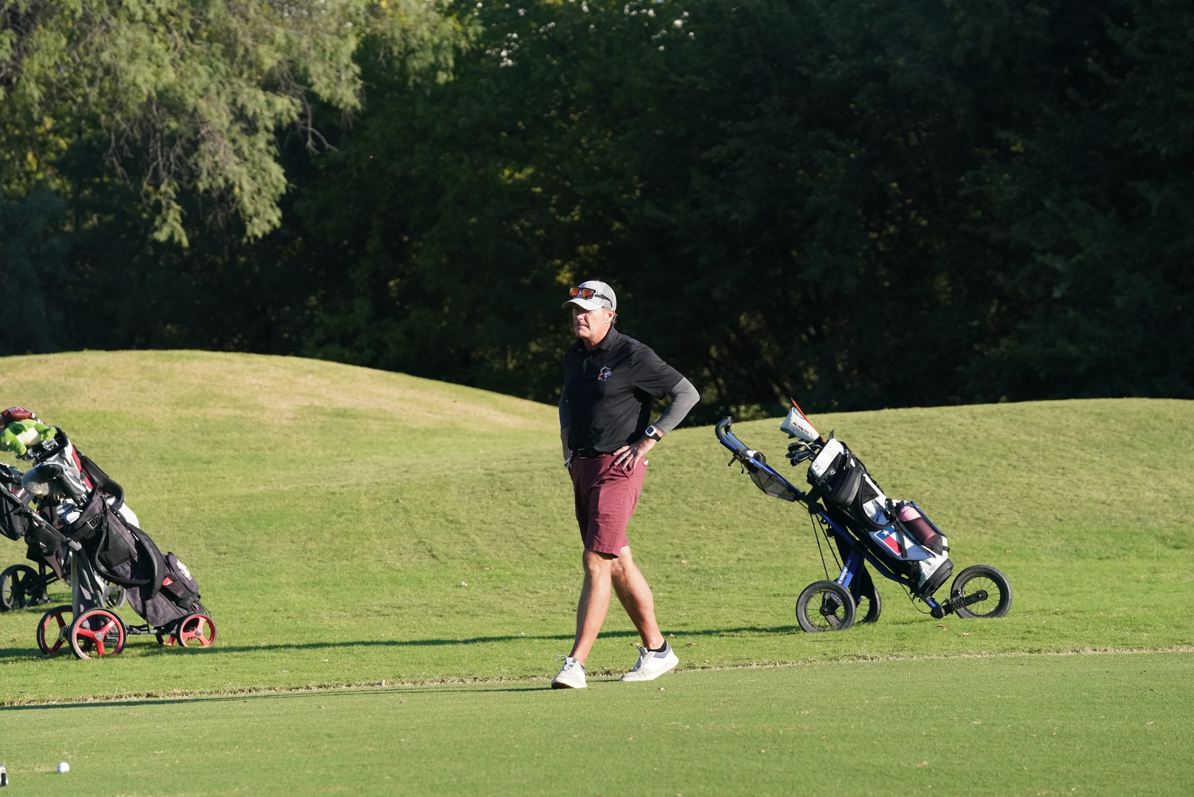 head coach Emlyn Aubrey and the Gents are in third place headed to the final round of the Belhaven Invitational.