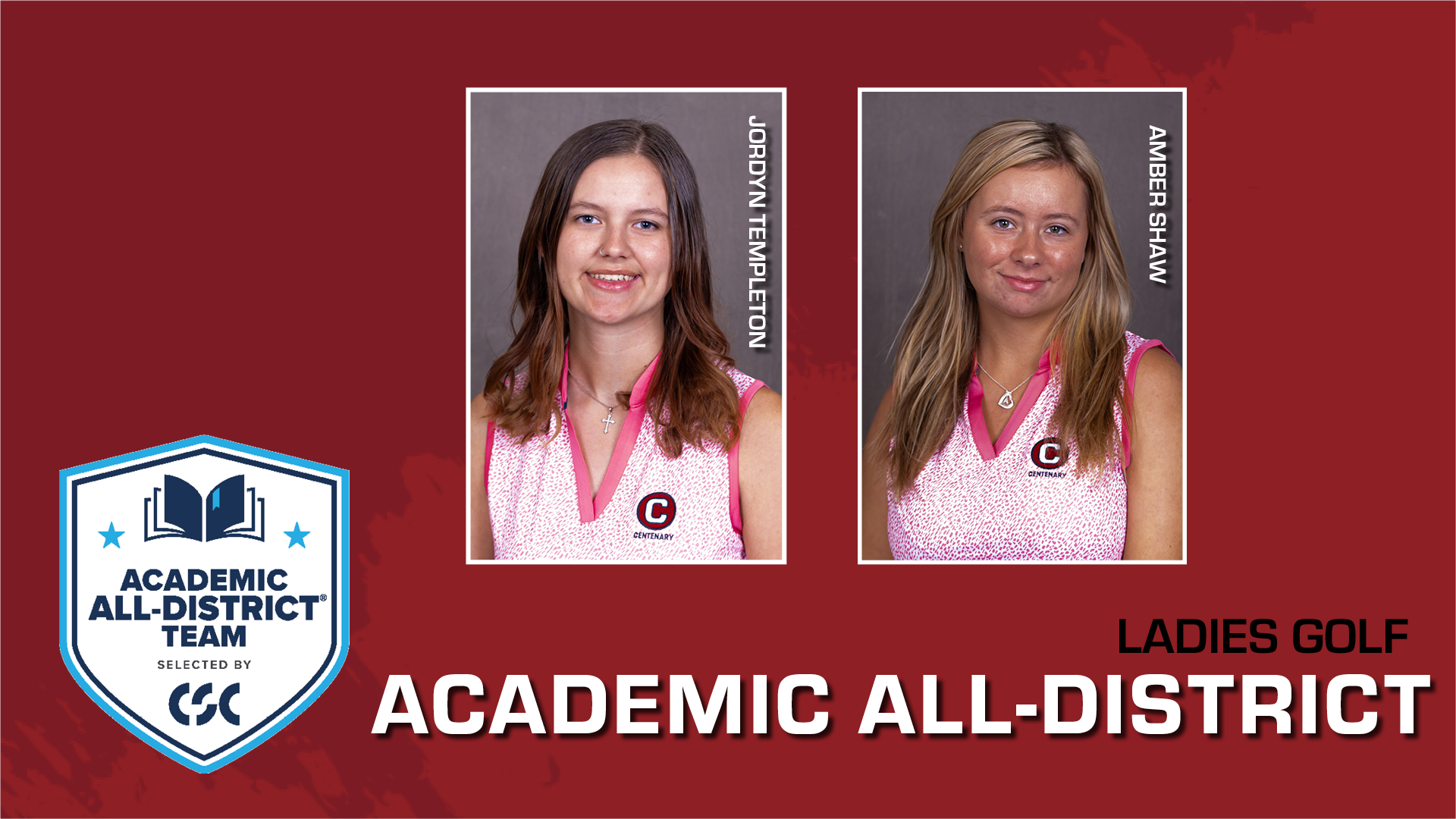Shaw And Templeton Named To CSC Academic All-District&reg; Women's At-Large Team