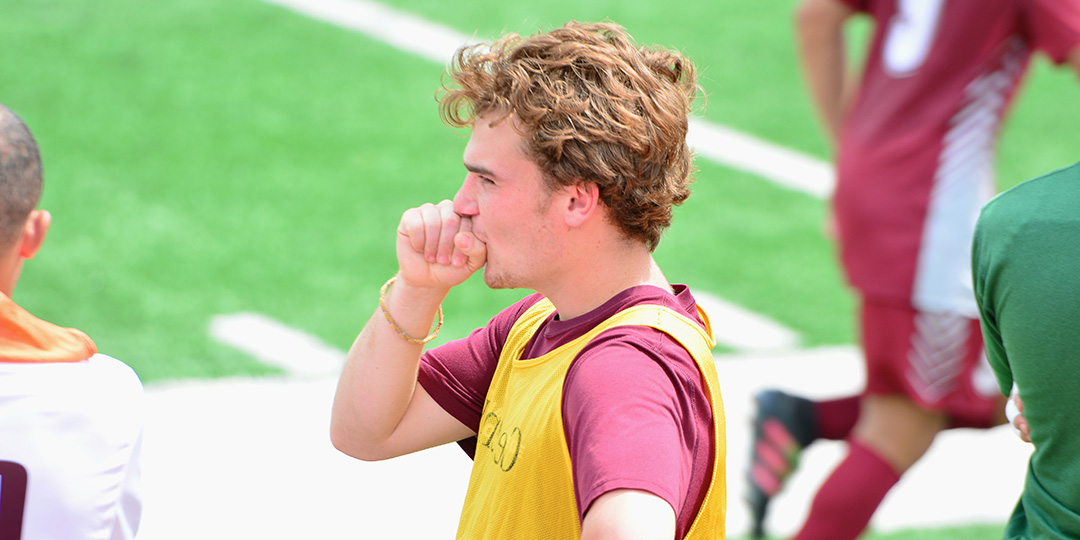 Sophomore Matthew Young scored two goals on his first two collegiate shots on target.