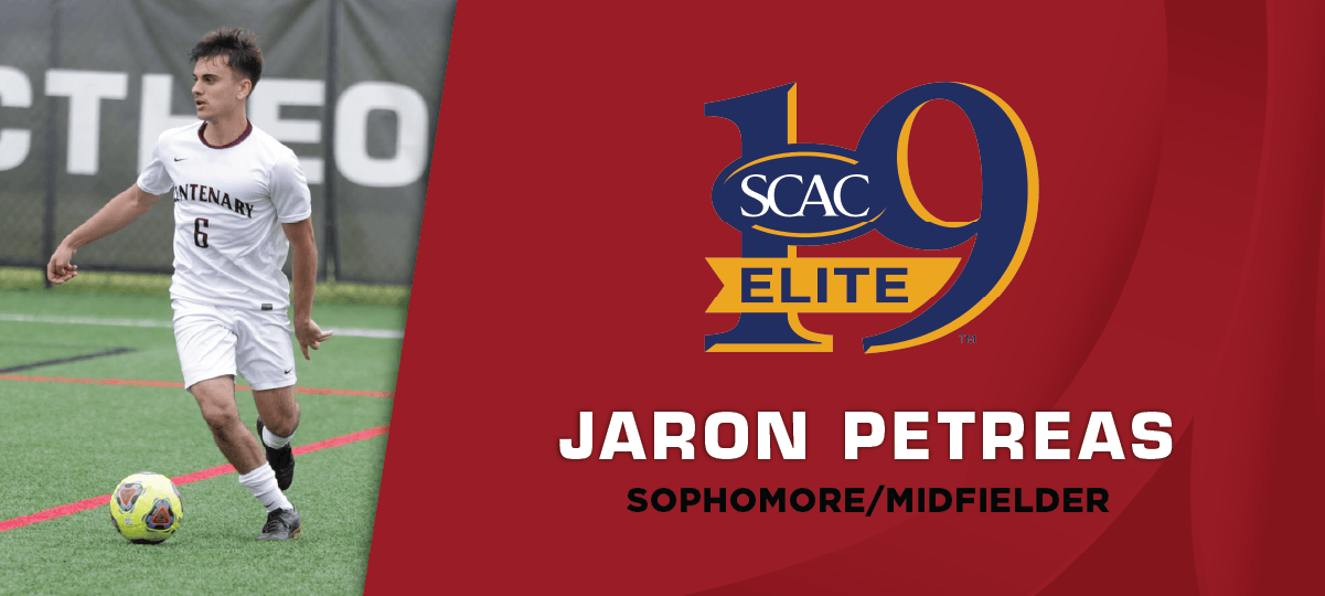 Jaron Petreas Earns SCAC Men's Soccer Elite 19 Award