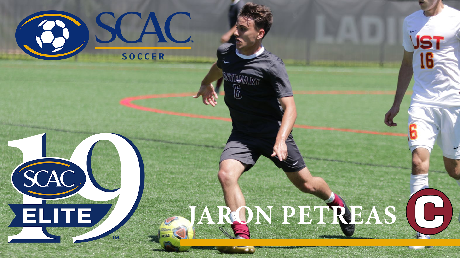 Jaron Petreas Earns Second SCAC Men's Soccer Elite 19 Honor