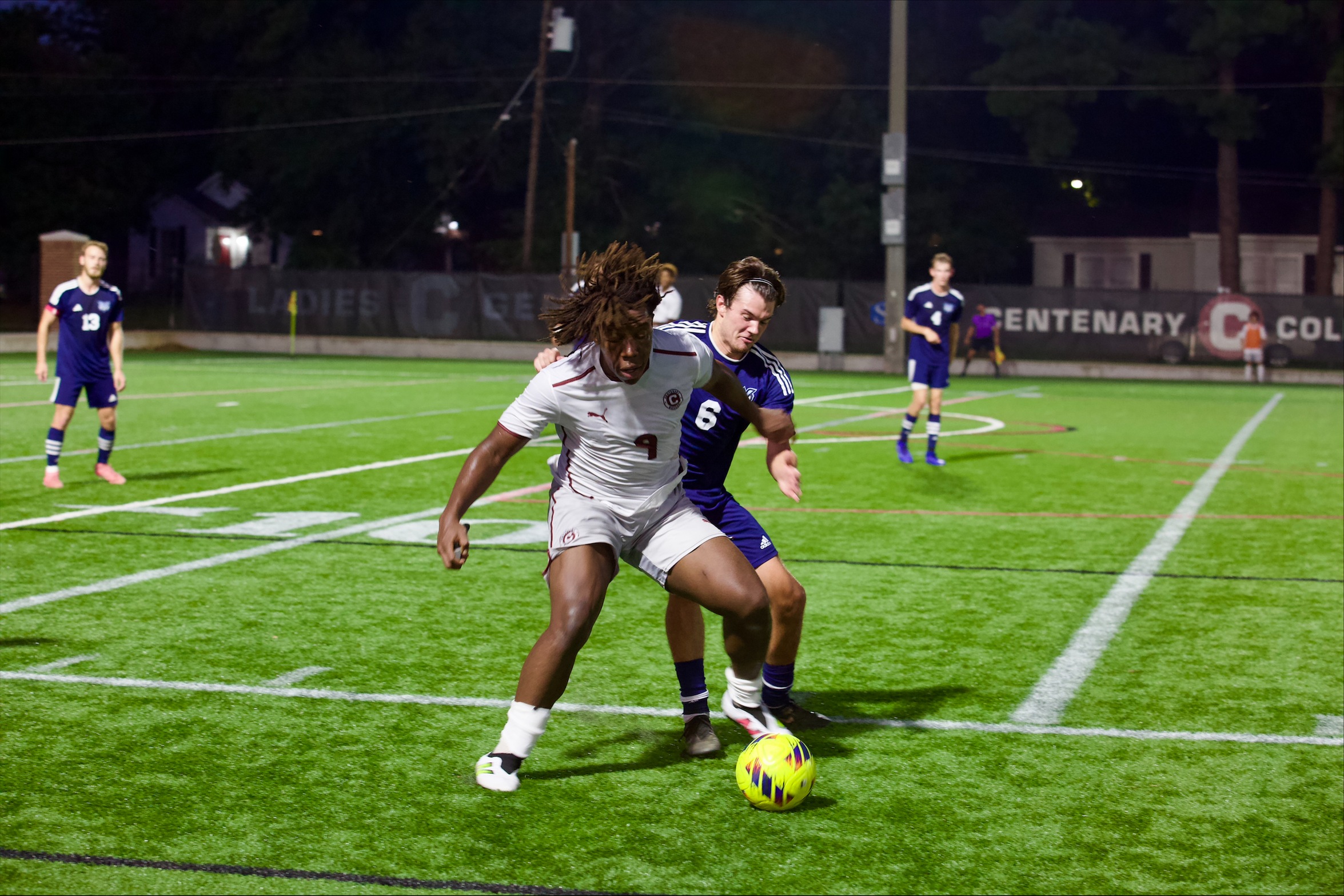 Freshman F&nbsp;Nathan Uduojie and the Gents will face division II UT-Dallas on Thursday.

PHOTO: Chana Williams, Centenary Athletics