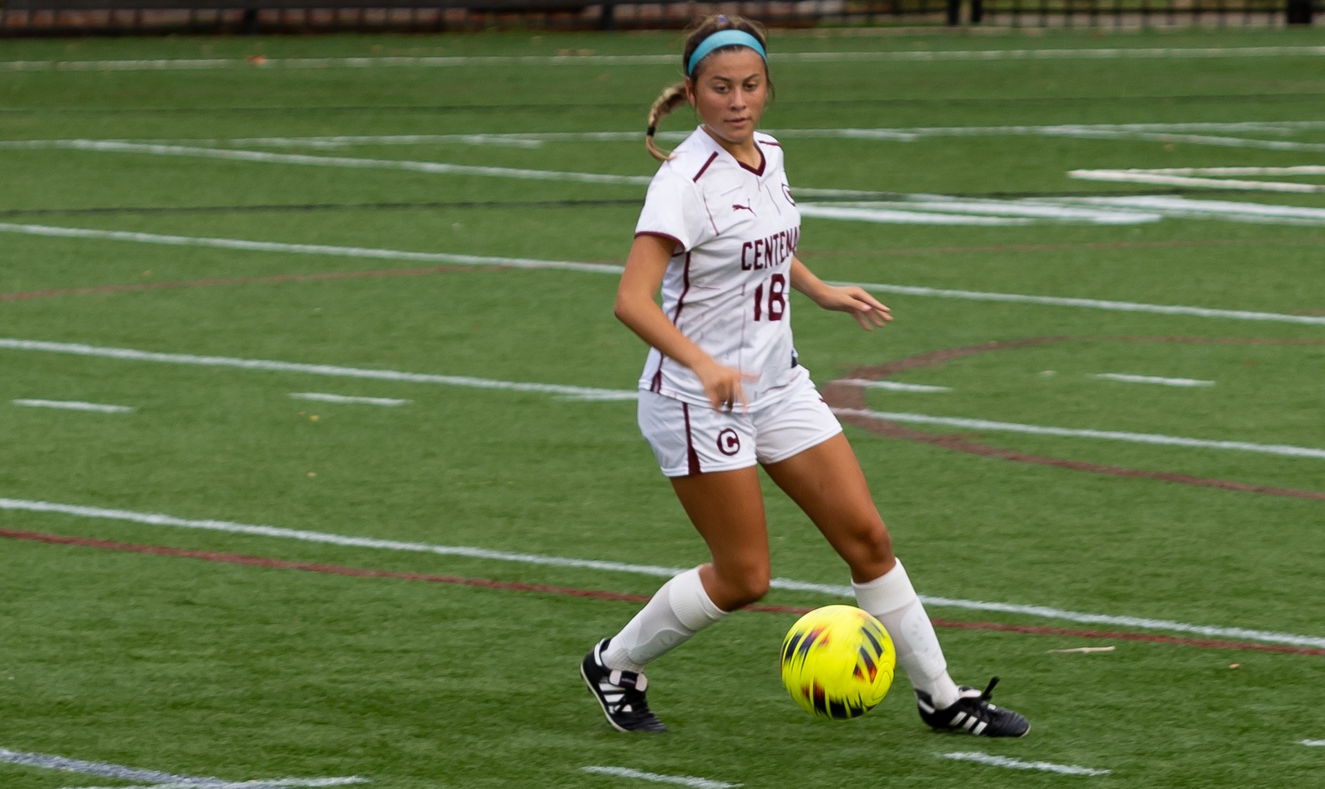 Senior Kylie Zeller scored the Ladies' first goal of the season on Friday.