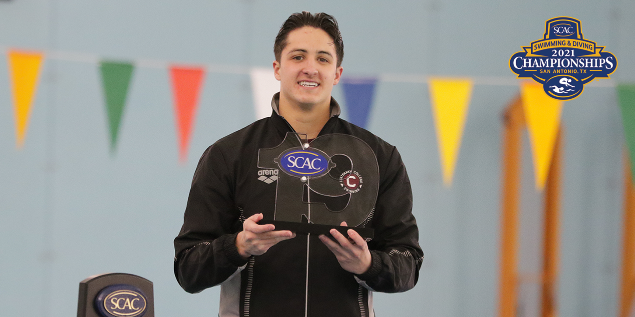 Miguel Vasquez  Named SCAC Men's Swimming & Diving Elite 19 Award Recipient