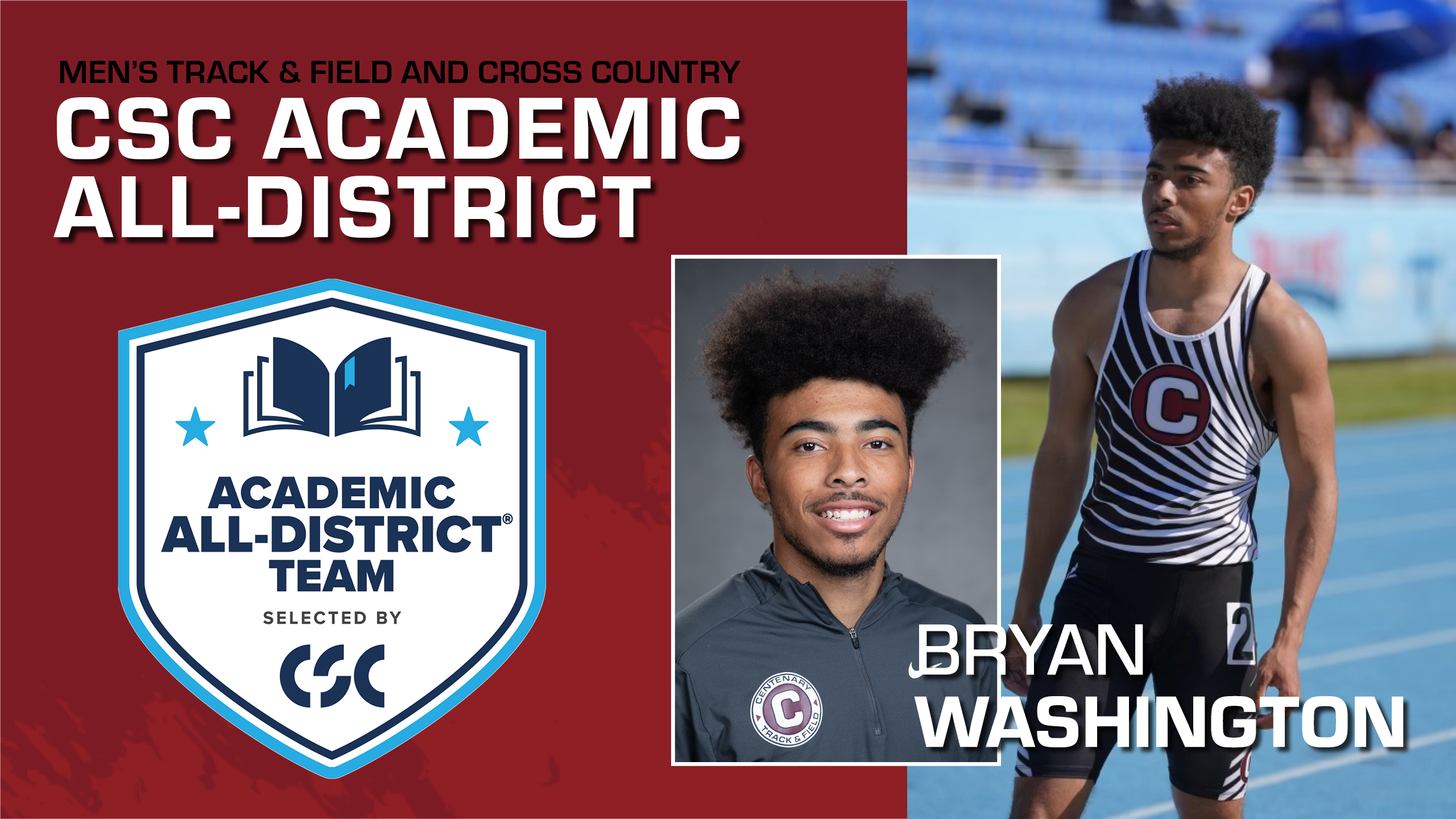 Bryan Washington Named To College Sports Communicators (CSC) Academic All-District&reg; Men&rsquo;s Track & Field Team