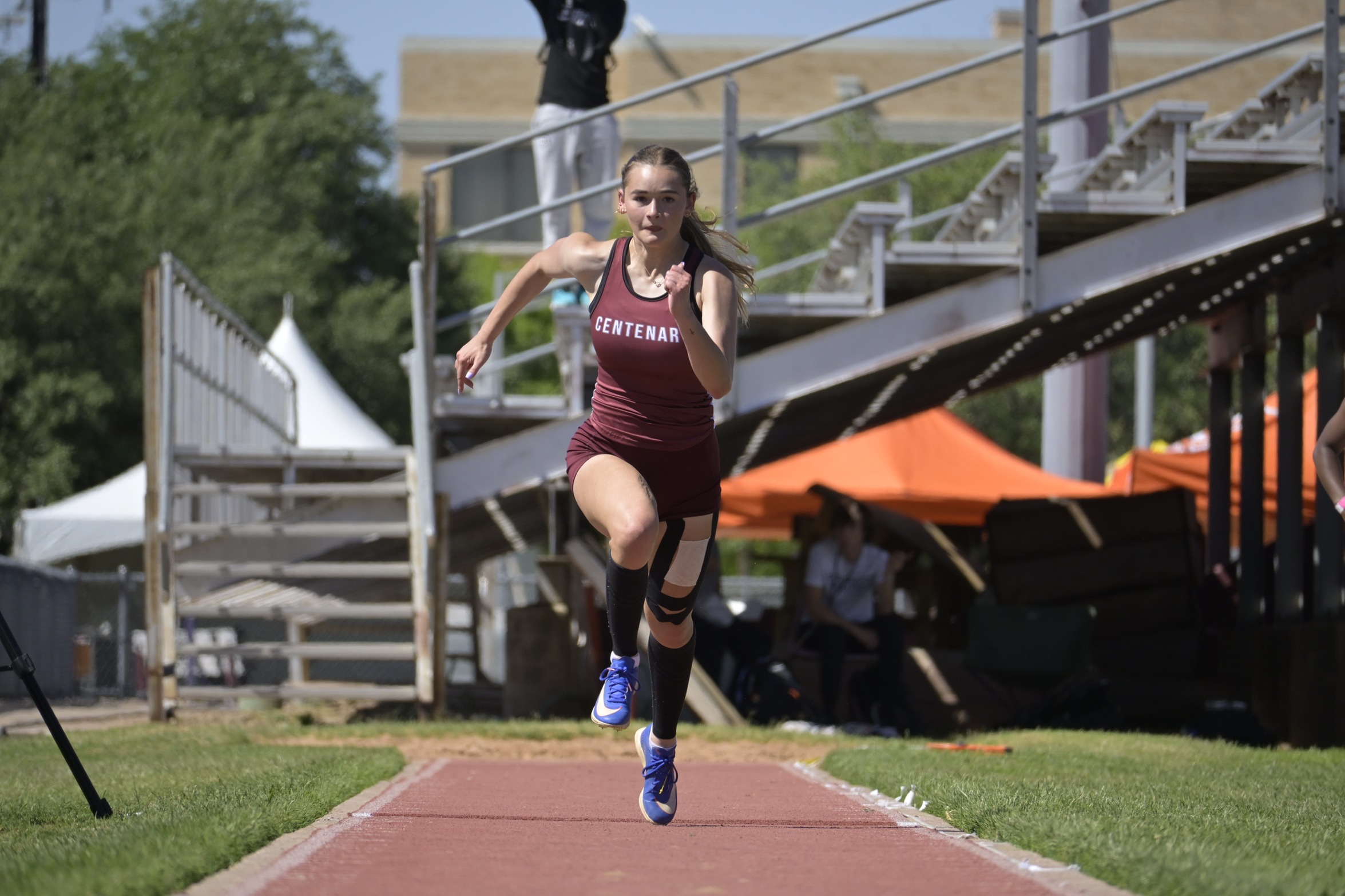 Sophomore&nbsp;Gabrielle Malagarie&nbsp;(Lafayette, La.) finished 23th in the long jump on Friday.

PHOTO: SCAC
