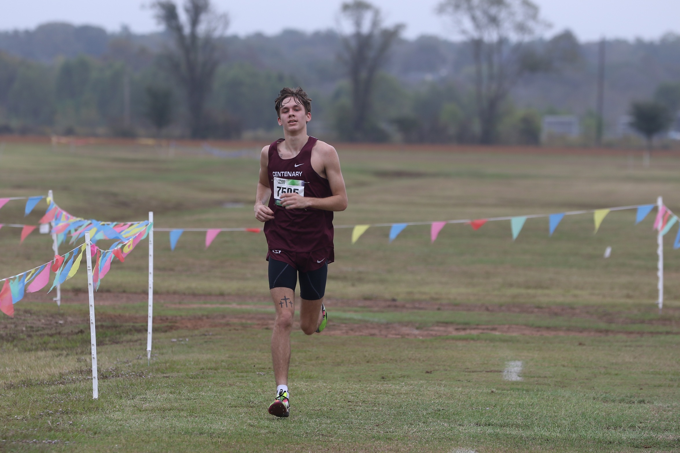 Sophomore Clayton Hancock and the Gents completed their season-opening meet on Saturday.
