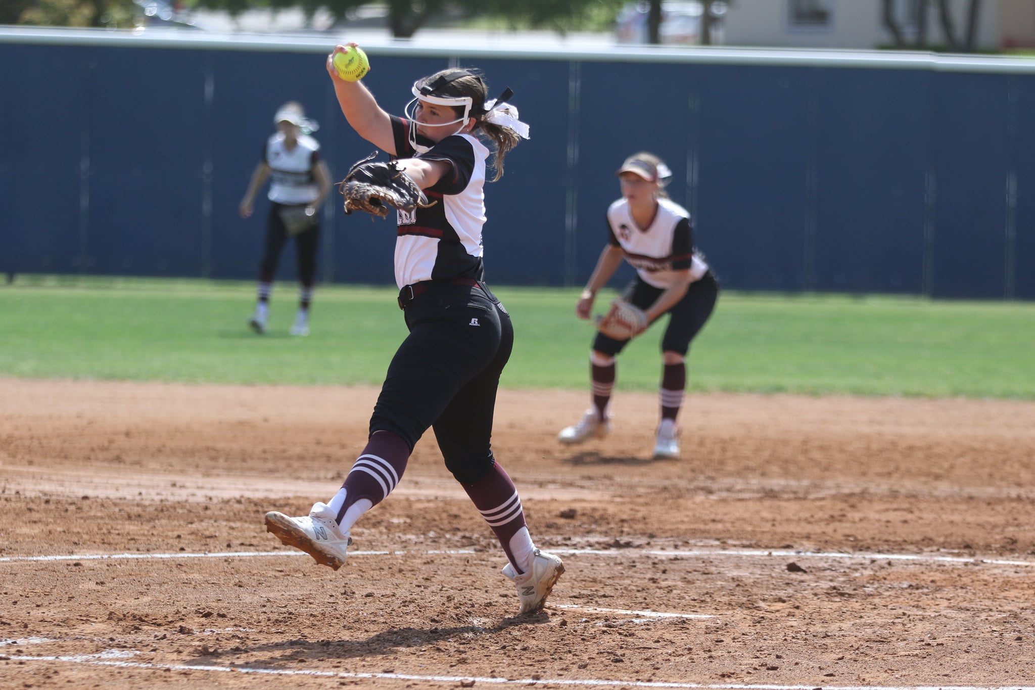Sophomore P Anna Scarbrock dominated the Crusaders in a 4-0 shutout win on Friday.