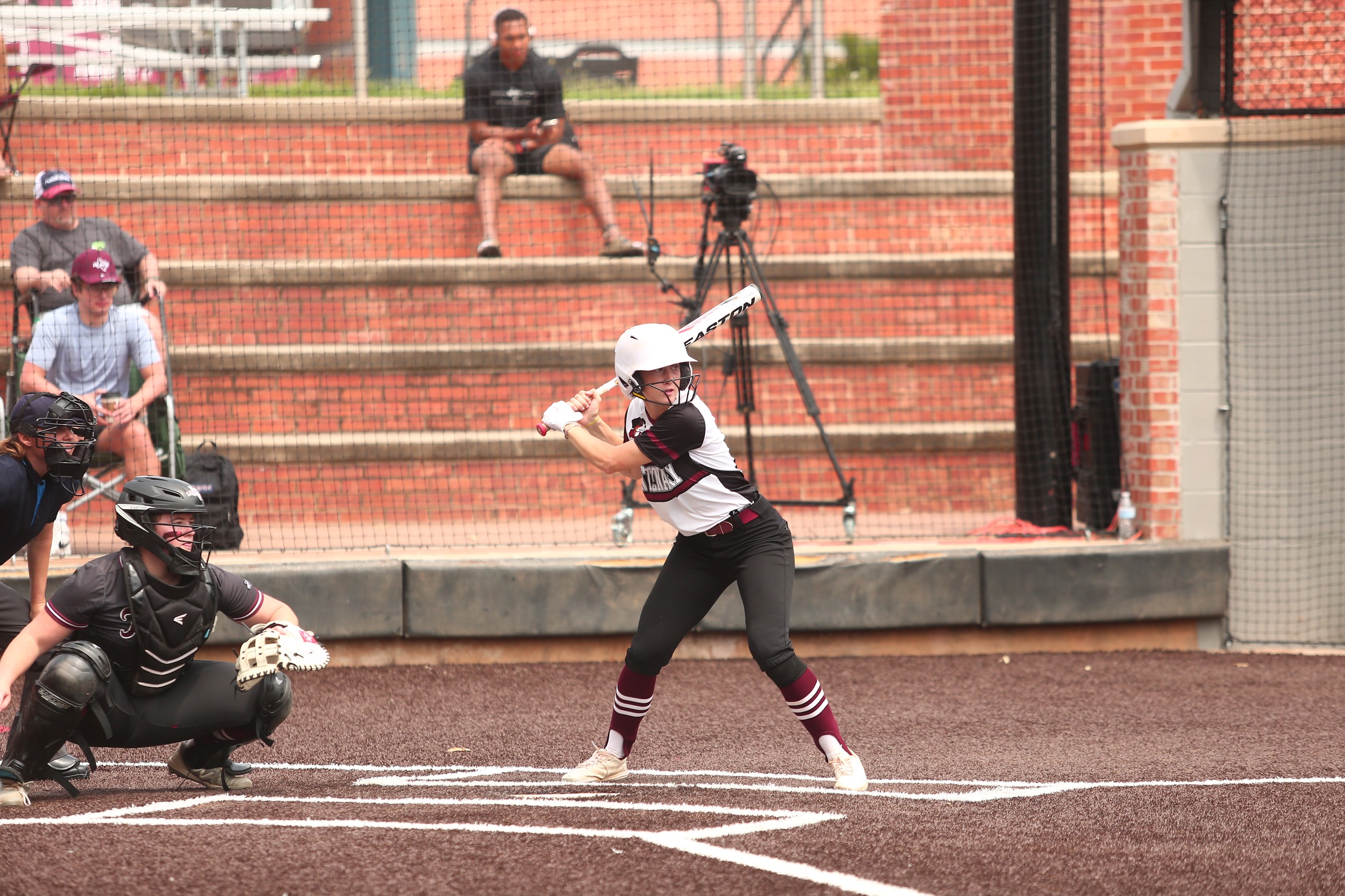 The Ladies fell 5-4 at Trinity on Sunday in the rubber game of the series. 

PHOTO: Will Powell, Trinity University Student