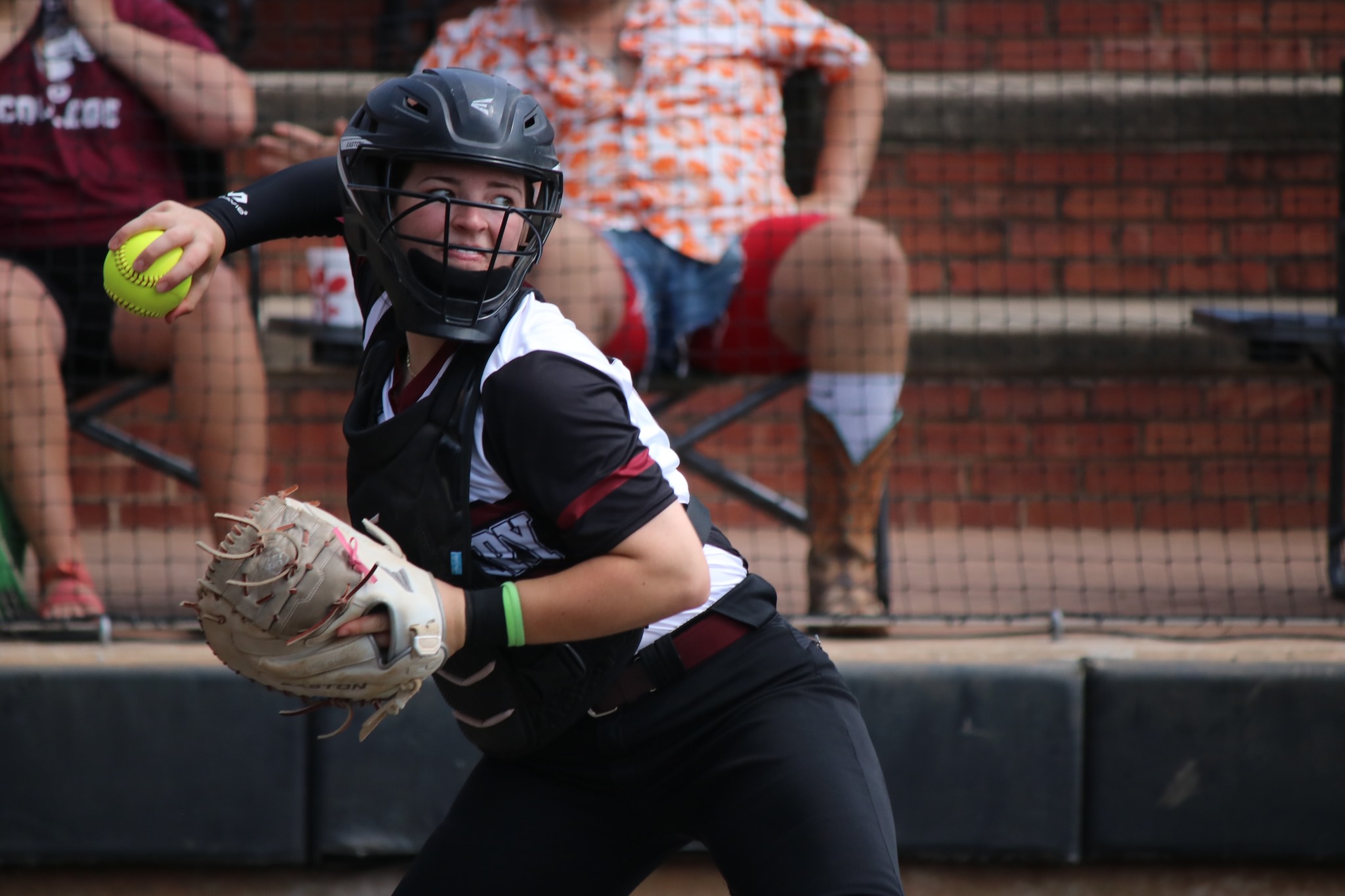 Sophomore C Jaeden Thrasher and the Ladies picked up an 8-0 win in six innings on Friday.