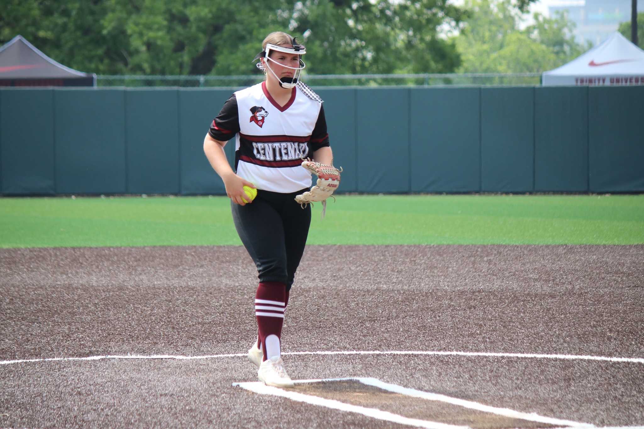 Junior P Anna Scarbrock threw her team-leading third complete game in Tuesday's win.