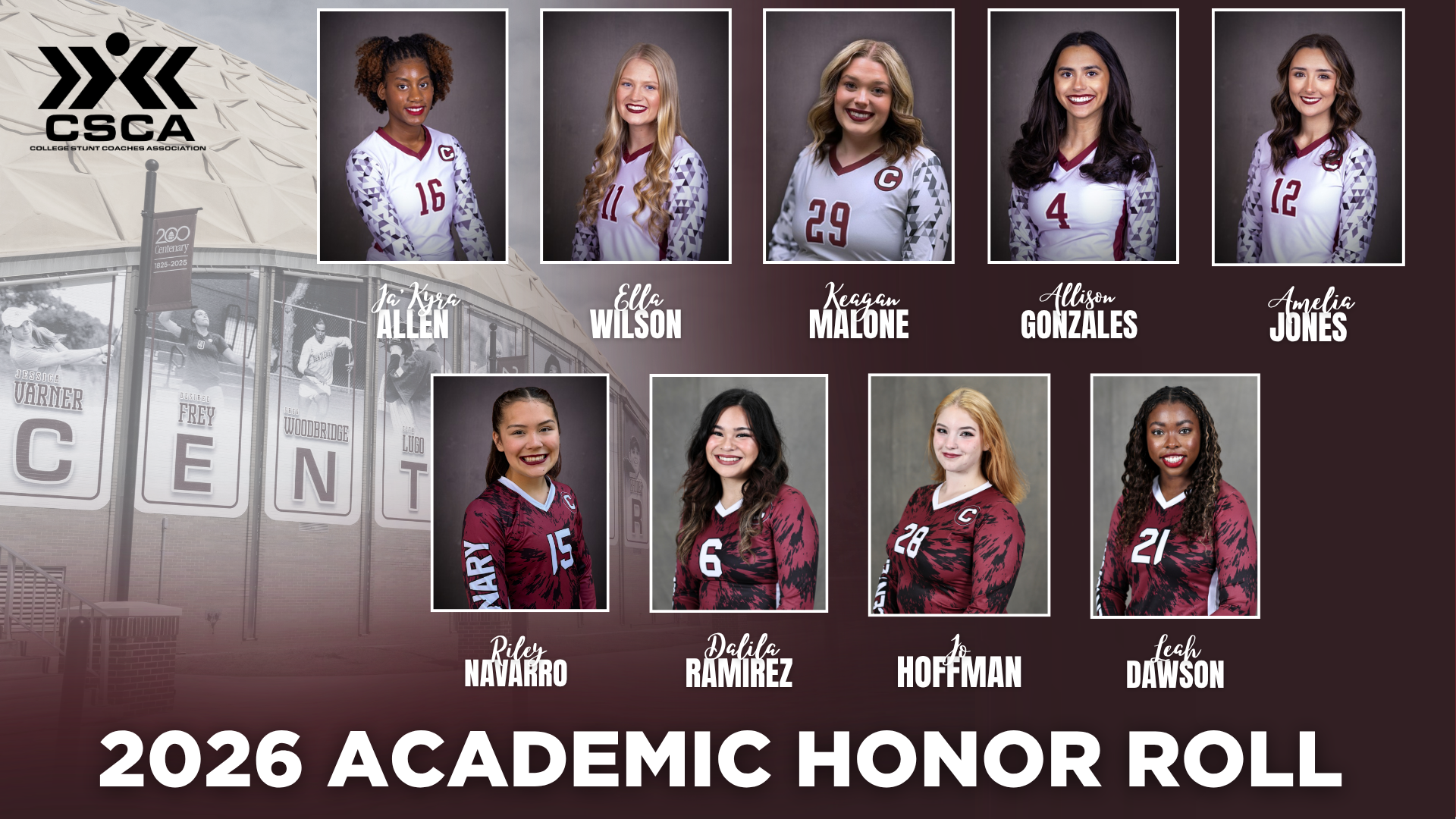 STUNT Lands Nine On CSCA Academic Honor Roll