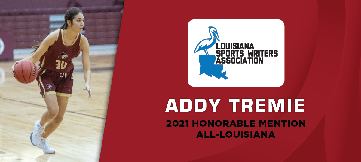 Addy Tremie Earns LSWA Honorable-Mention Honors