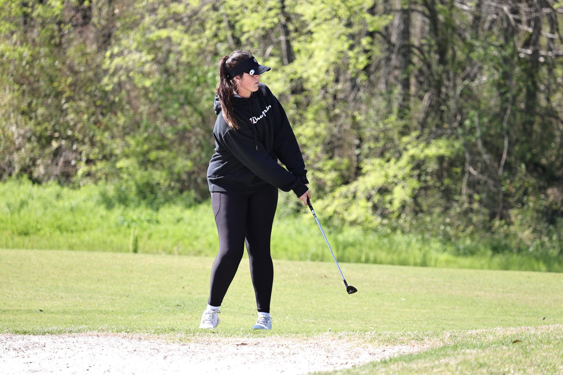 Junior Kaylee Roberts and the Ladies are in sixth place after one round at the Bash at the Bend in Many, La.
