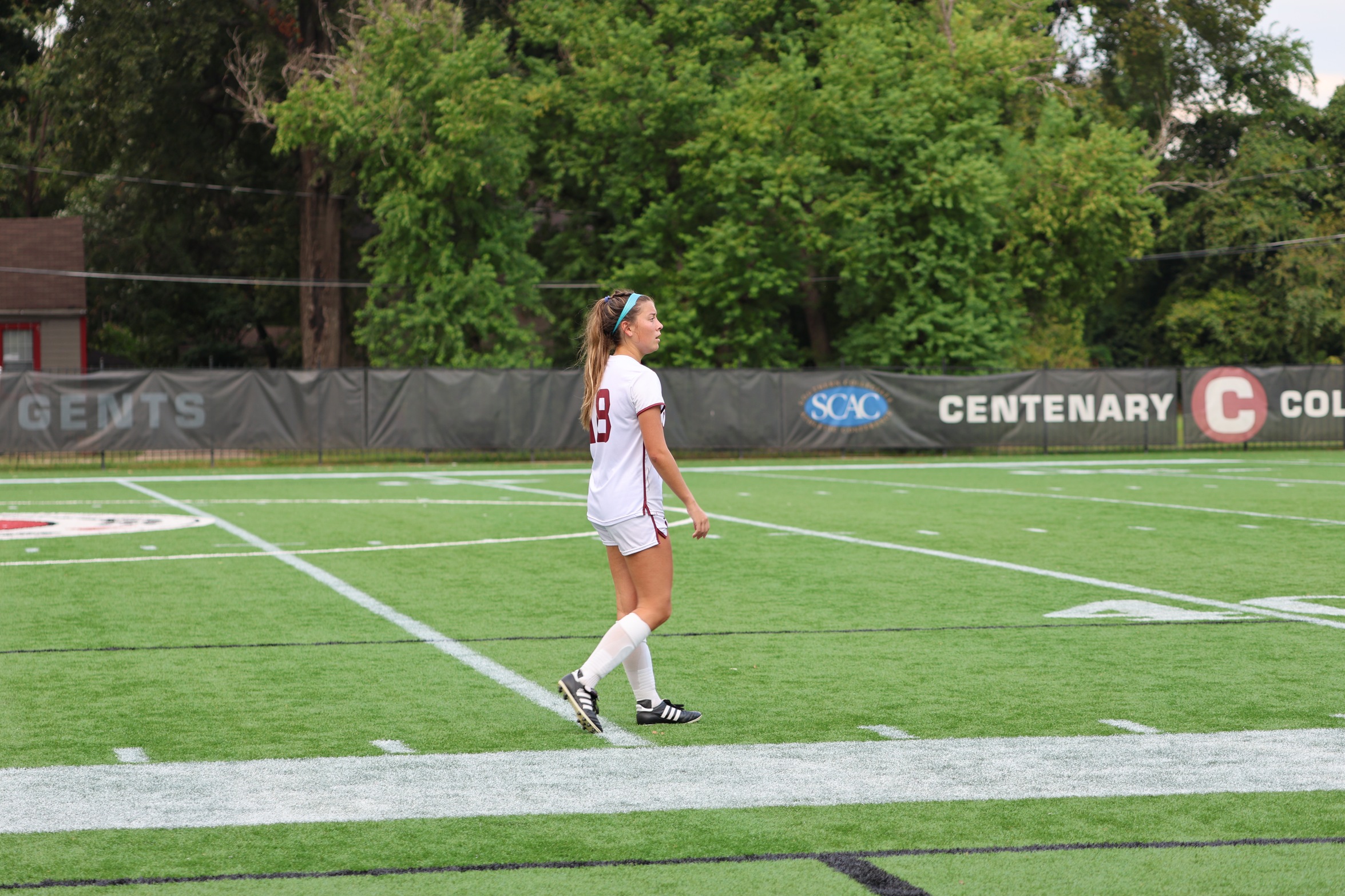 Junior Kylie Zeller was one of two players to record a hat trick on Monday for the Ladies.