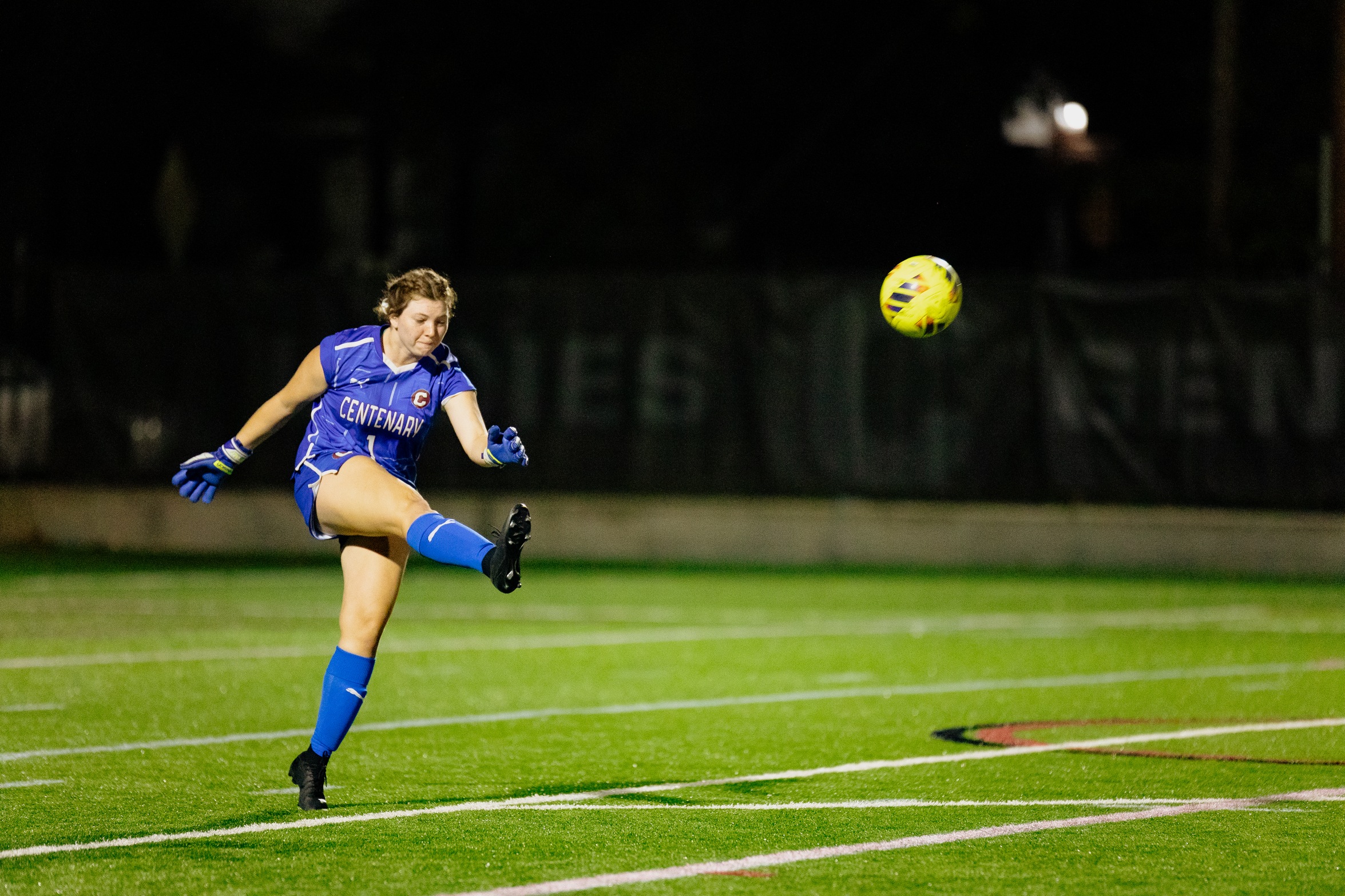 Sophomore GK Zoe Keller is second in the conference this season in saves with 66.

PHOTO: Isabell Gonzales