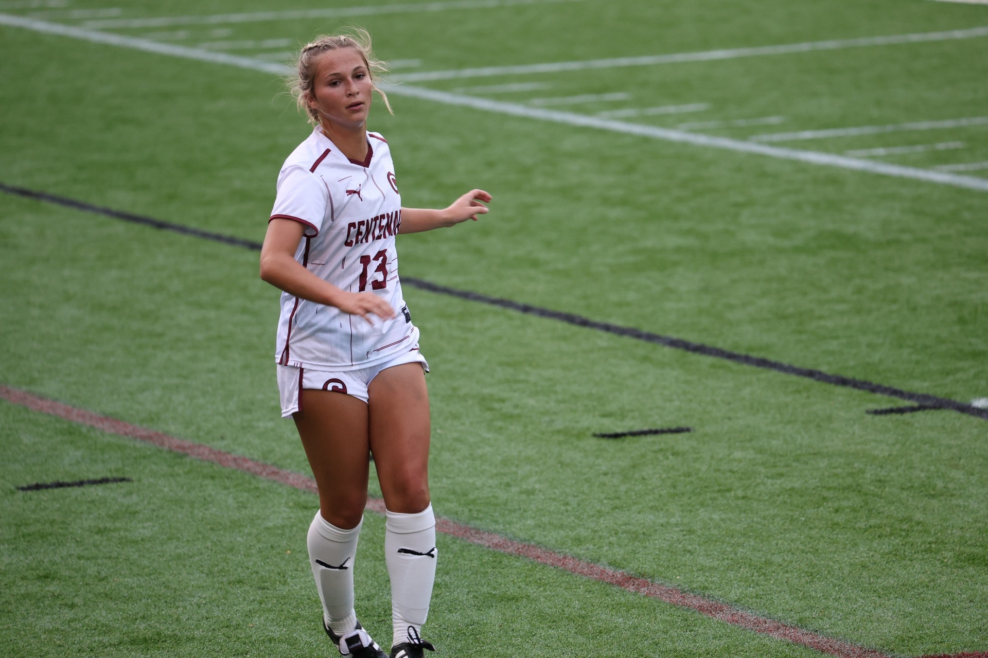 Senior Lowrey Lain scored her first goal of the season on Tuesday.