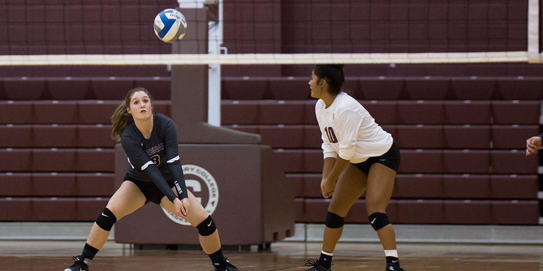 Junior Marissa Sandoval leads the team with 3.33 digs per set while classmate Kristian Loving is third with 2.34 digs per set.