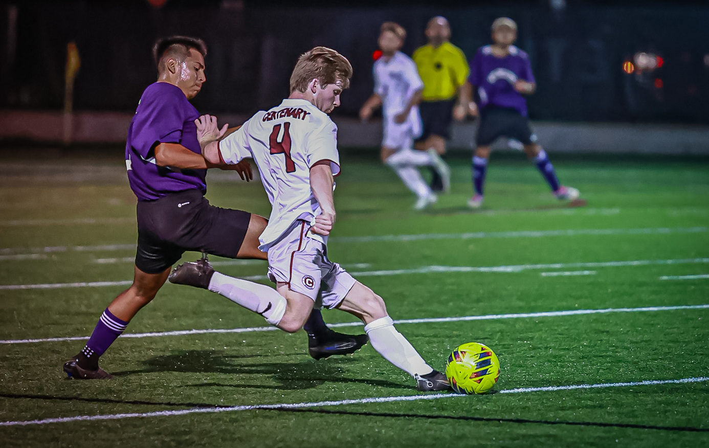 Senior MF Brennan Amato scored the third and final goal for the Gents in their win on Sunday.